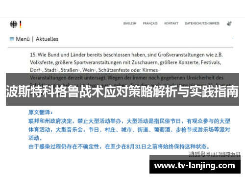 波斯特科格鲁战术应对策略解析与实践指南